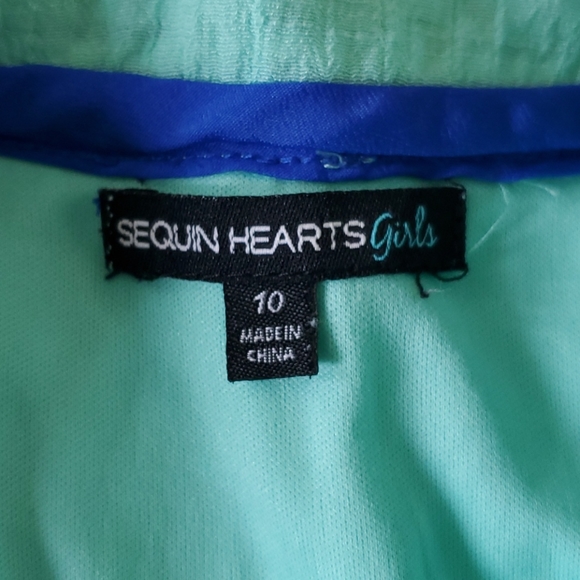 Girls Sequin Hearts dress size 10 - Picture 3 of 5